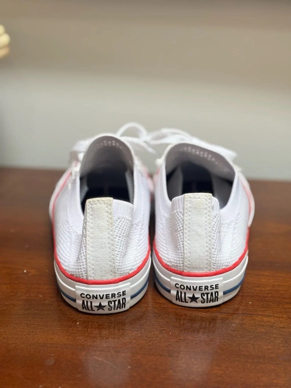 Converse All Star Low Knit White Sneakers Size 7 Men 9 Women EU 40 - Picture 2 of 5